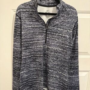 Nike Dri-FIT Black and White Zip-Up